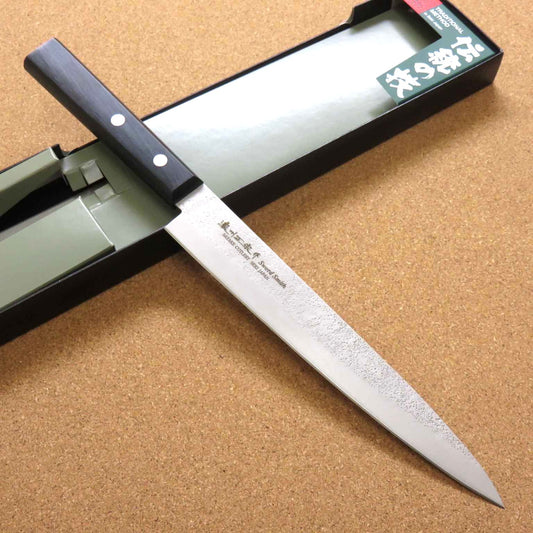 Japanese Masamune Kitchen Yanagiba Knife 7.9" Nashiji Laminated plywood SEKI JAPAN