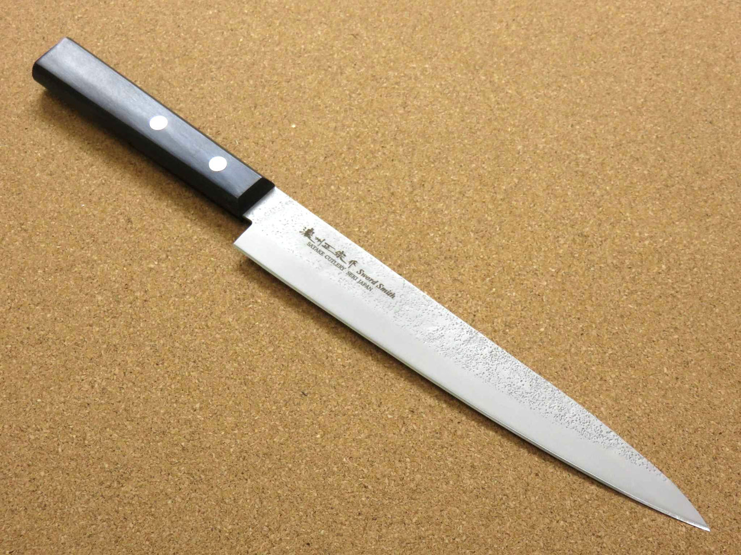 Japanese Masamune Kitchen Yanagiba Knife 7.9" Nashiji Laminated plywood SEKI JAPAN