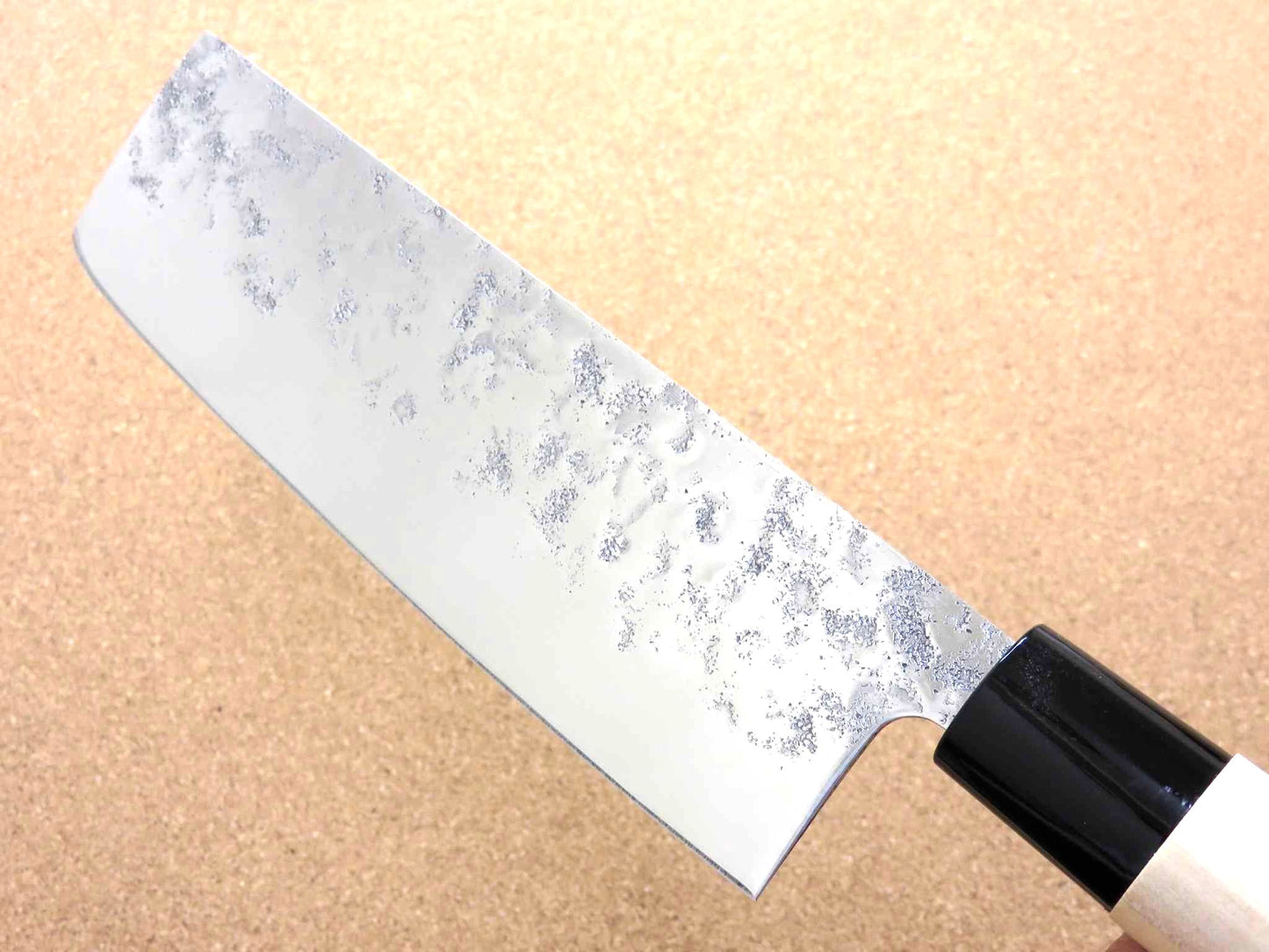 Japanese Masamune Kitchen Nakiri Vegetable Knife 6.7" Nashiji blade SEKI JAPAN