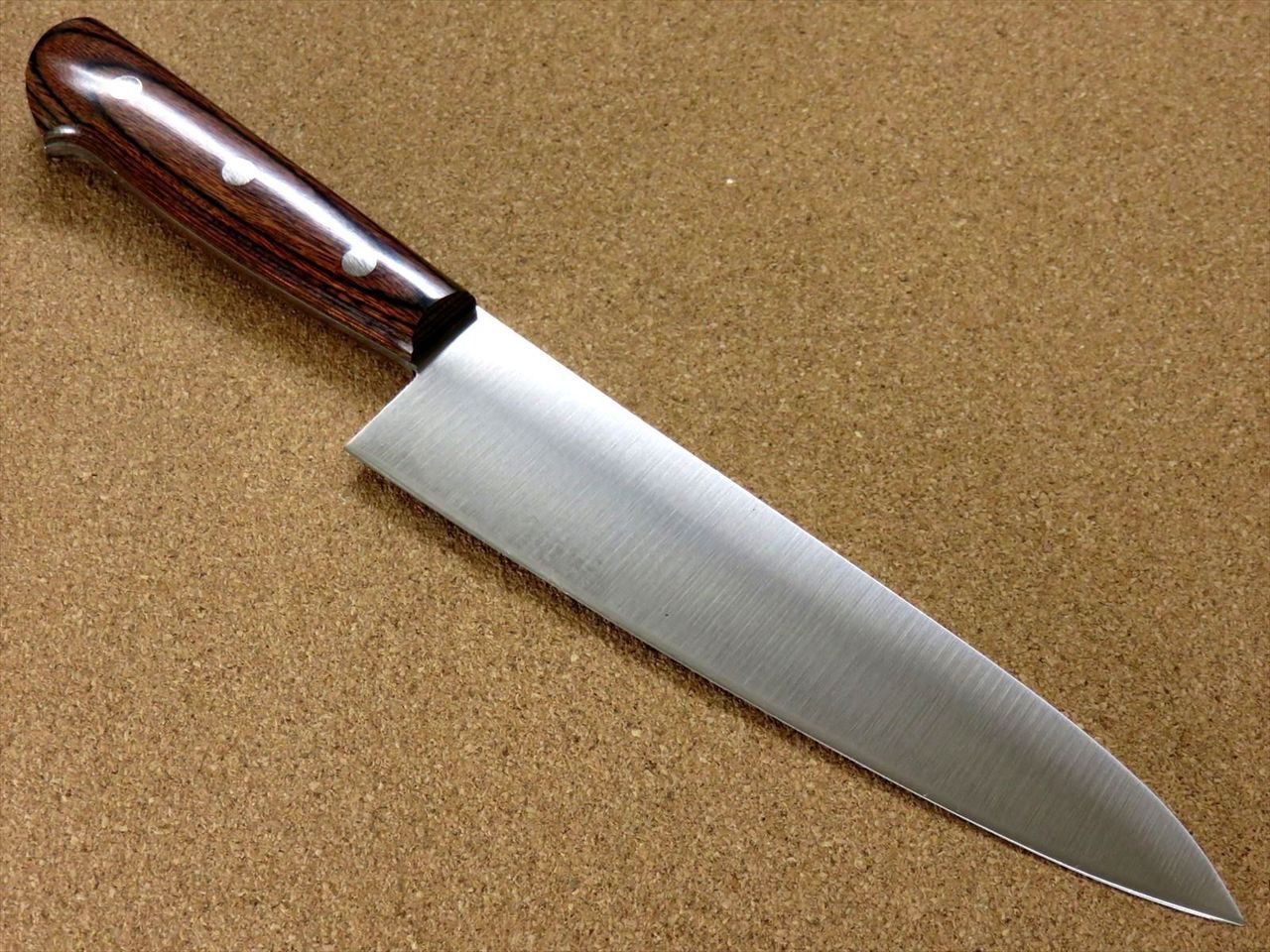 Japanese SETO ISEYA-E Kitchen Gyuto Chef's Knife 180mm 7.1" Mahogany SEKI JAPAN