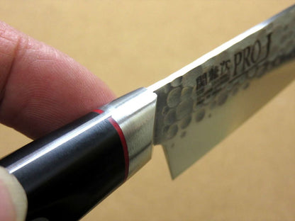 Japanese PRO-J Kitchen Petty Utility Knife 150mm 5.9" Hammer Forged SEKI JAPAN