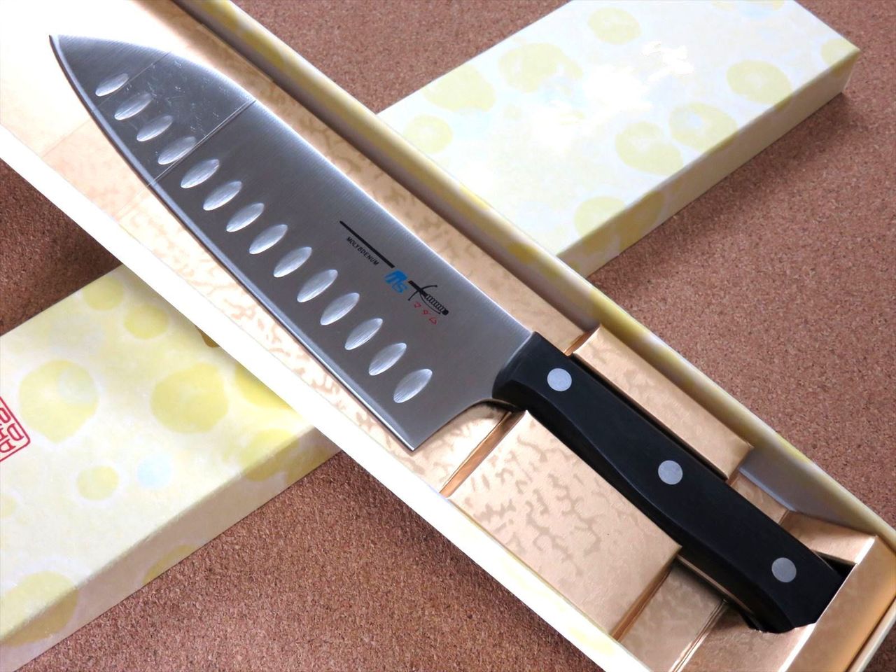 Japanese Kitchen Dimple Santoku Knife 170mm 6.7 inch Meat Fish cut SEKI JAPAN
