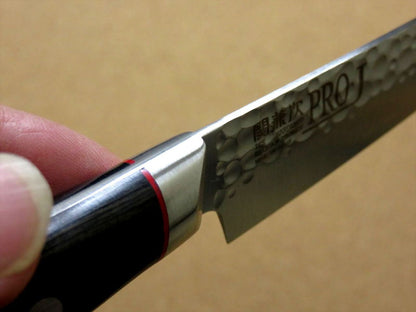 Japanese PRO-J Kitchen Petty Utility Knife 120mm 4.7" Hammer Forged SEKI JAPAN