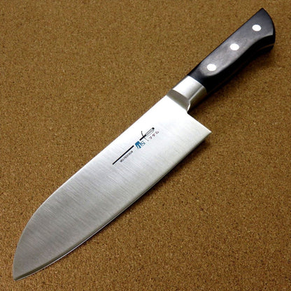 Japanese Kitchen Santoku Knife 170mm 6.7 inch Meat Fish cut Bolster SEKI JAPAN