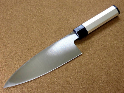 Japanese Kitchen Deba Knife 7.1 inch Aluminum Handle Single edged SEKI JAPAN