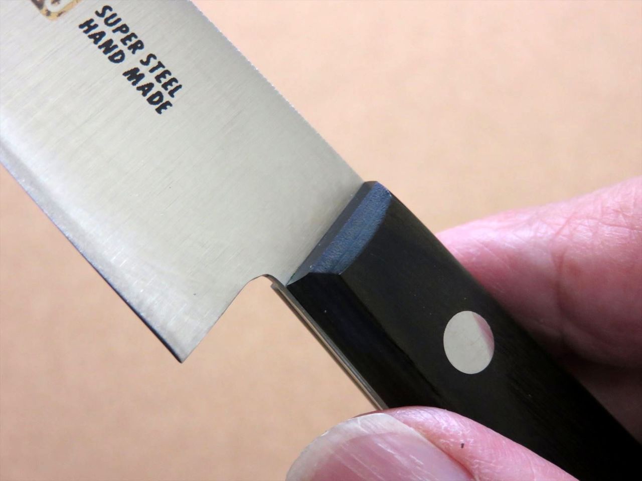 Japanese SETO ISEYA-D Kitchen Petty Utility Knife 4.7" Black packer SEKI JAPAN