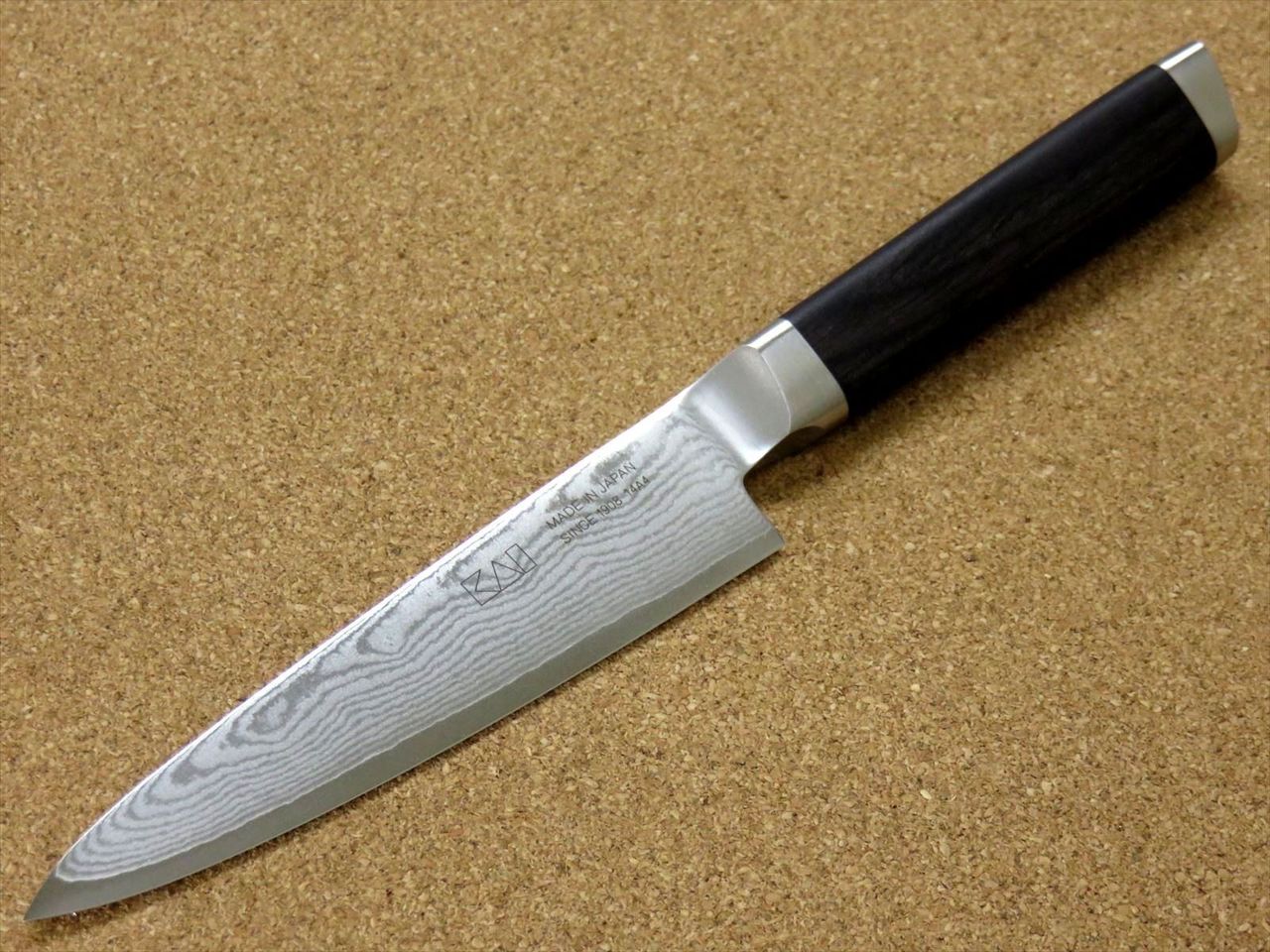 Japanese KAI MAGOROKU Kitchen Petty Utility Knife 120mm 5" Damascus steel JAPAN