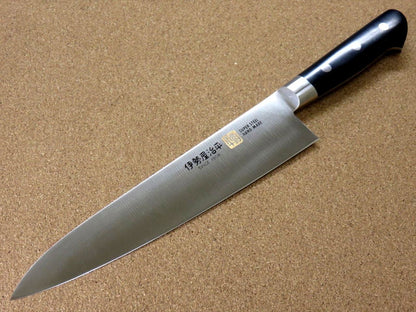 Japanese SETO ISEYA-F Kitchen Gyuto Chef's Knife 8.3" Micarta Bolster SEKI JAPAN