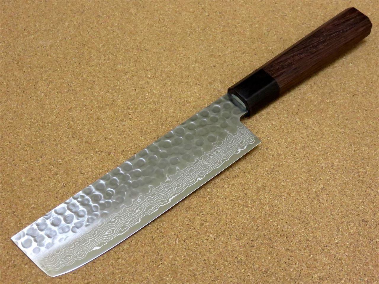Japanese Kitchen Nakiri Vegetable Knife 160mm 6.3 inch Damascus 45 Layers JAPAN