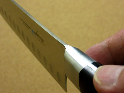 Japanese Kitchen Dimple Santoku Knife 175mm 6.9 inch Bolster Handle SEKI JAPAN