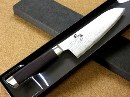 Japanese KAI MAGOROKU Kitchen Santoku Knife 165mm 6 1/2 in Damascus steel JAPAN