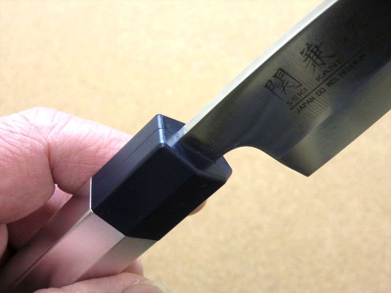 Japanese Kitchen Deba Knife 4.1 inch Aluminum Handle Single edged SEKI JAPAN