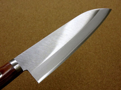 Japanese Kanetsune Kitchen Santoku Knife 6.5" Carbon steel 3 Layers SEKI JAPAN