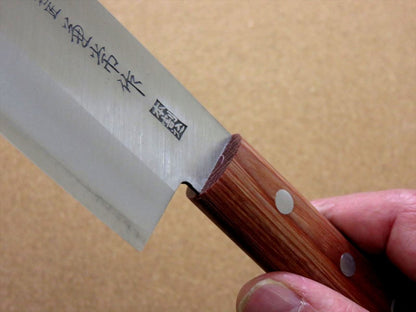 Japanese Kanetsune Kitchen Nakiri Vegetable Knife 165mm 6.5" Warikomi SEKI JAPAN