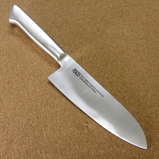 Japanese Pisces Kitchen Santoku Knife 170mm 6.7 inch Stainless Handle SEKI JAPAN