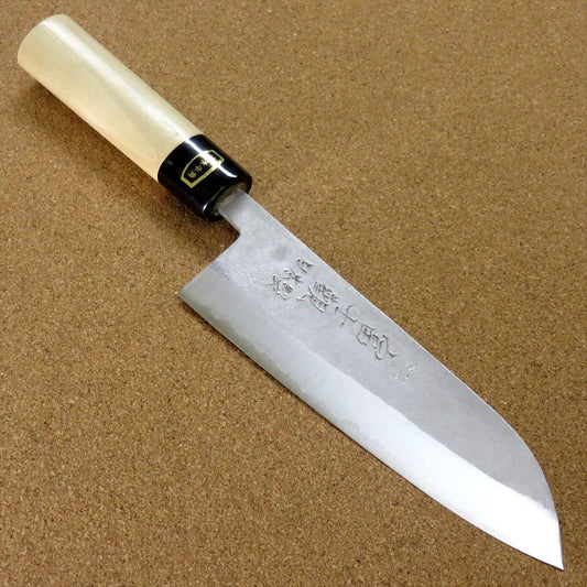 Japanese Kitchen Santoku Knife 165mm 6 1/2 inch Nashiji VG1 Stainless SEKI JAPAN