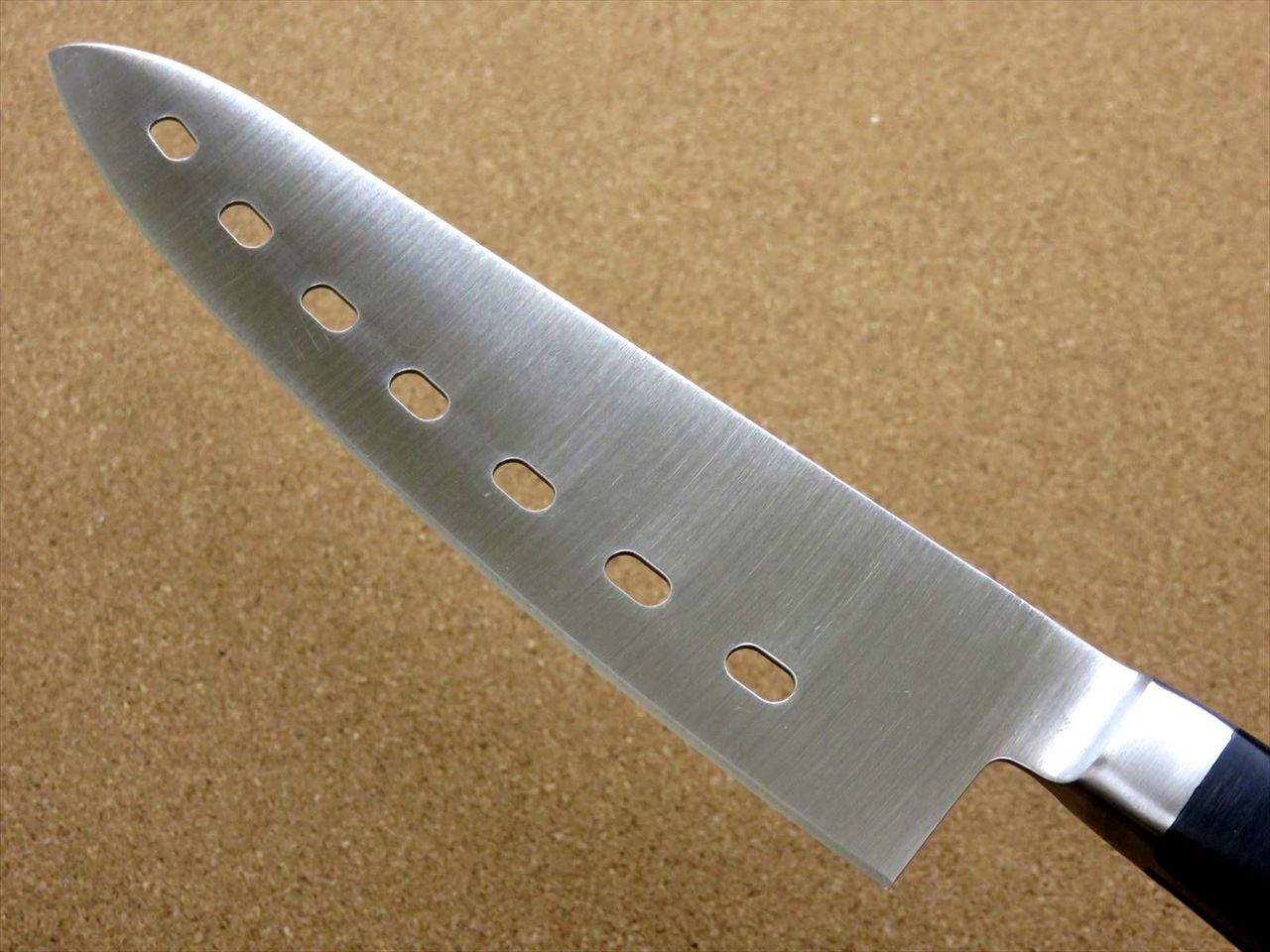 Japanese Masamune Kitchen Perforated Gyuto Chef's Knife 7.1" Bolster SEKI JAPAN