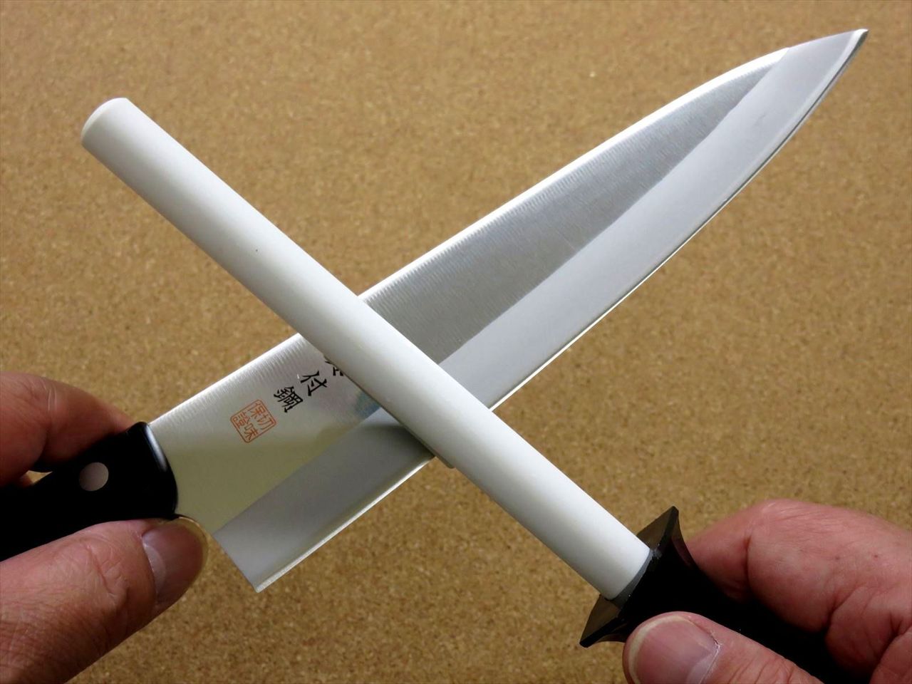 Japanese Kitchen knife Ceramic Sharpening stone Stick Whetstone #800-#1000 JAPAN