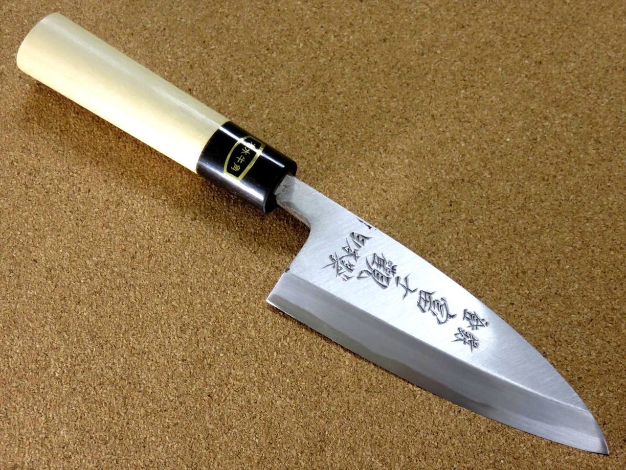 Japanese Kitchen Deba Knife 120mm 4.7 inch White Steel Shirogami #3 SEKI JAPAN