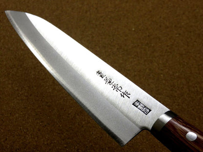 Japanese Kanetsune Kitchen Gyuto Chef Knife 7.1" Carbon steel 3 Layer SEKI JAPAN