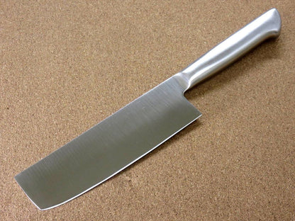 Japanese Pisces Kitchen Nakiri Vegetable Knife 6.3" Stainless Handle SEKI JAPAN