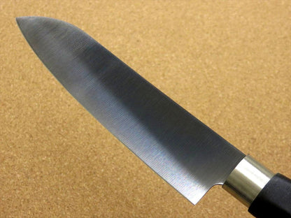 Japanese Masamune Kitchen Dimple Santoku Knife 5.9" Titanium Coating SEKI JAPAN