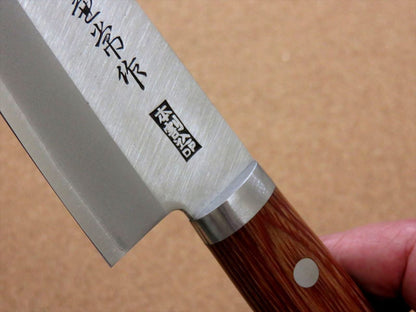 Japanese Kanetsune Kitchen Gyuto Chef Knife 7.1" Carbon steel 3 Layer SEKI JAPAN