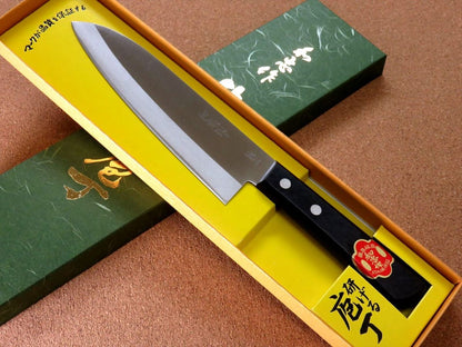 Japanese Kitchen Santoku Knife 170mm 7 inch 3 Layers White Steel #2 SEKI JAPAN