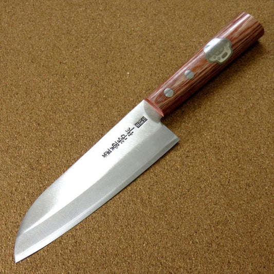 Japanese Kanetsune Kitchen Small Santoku Knife 140mm 5.5" Warikomi SEKI JAPAN