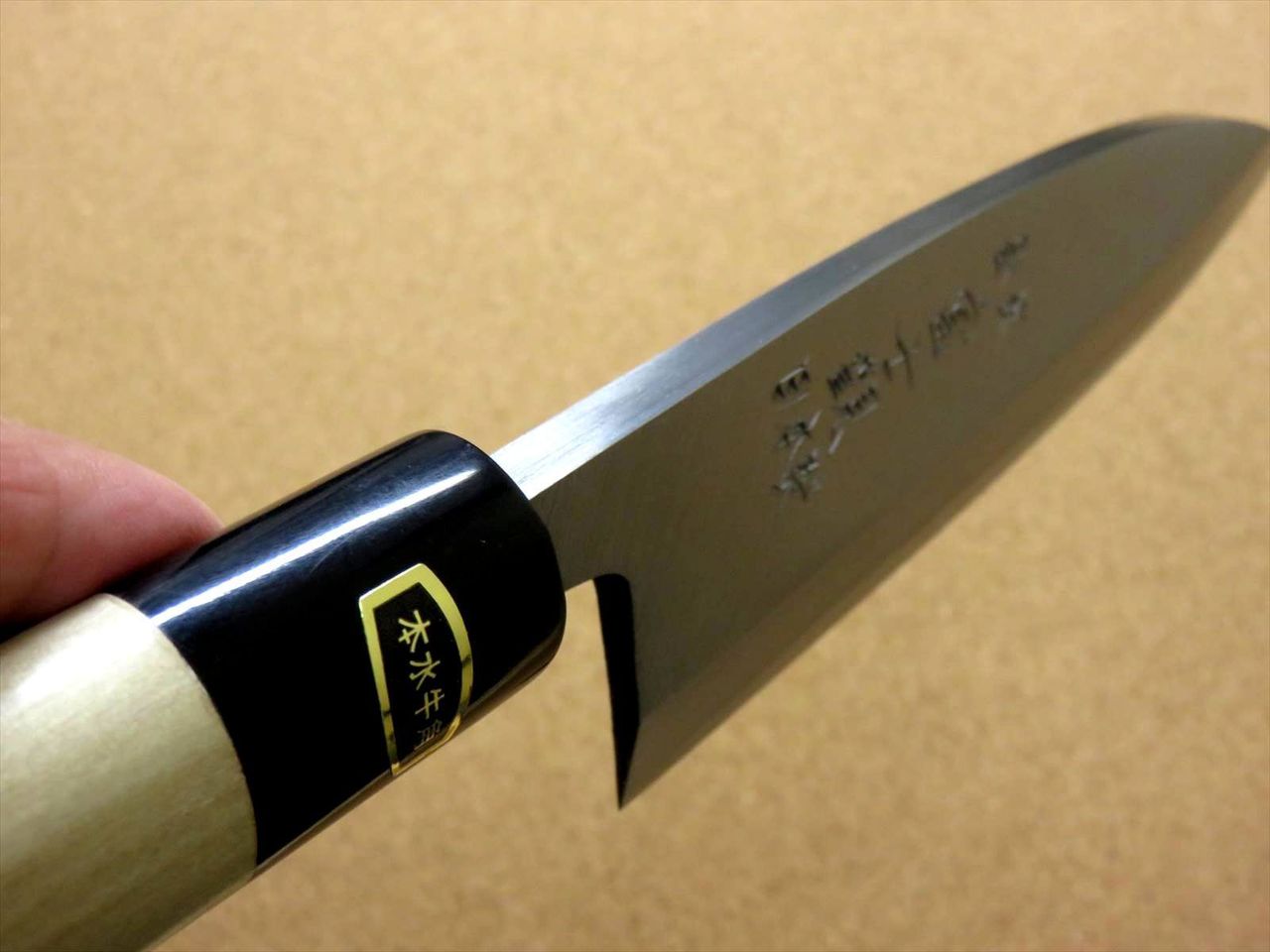 Japanese Kitchen Deba Knife 180mm 7.1 inch White Steel Shirogami #3 SEKI JAPAN