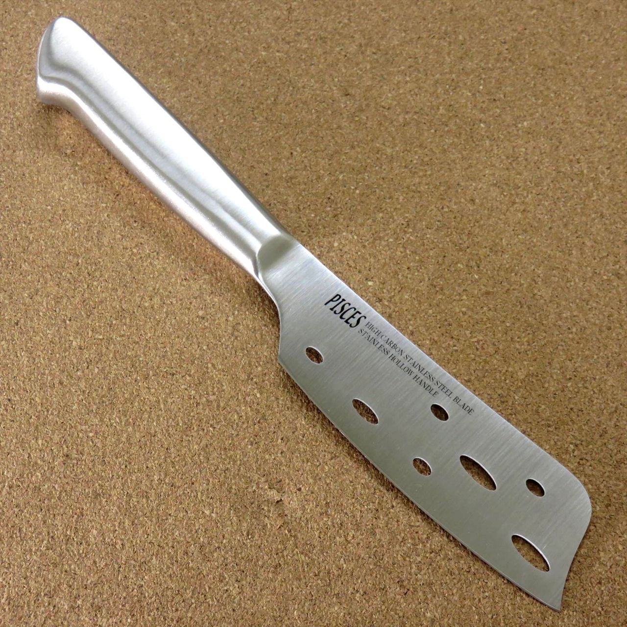 Japanese Pisces Kitchen Cheese Knife 120mm 4.7 inch Stainless Handle SEKI JAPAN