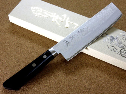 Japanese Kitchen Nakiri Vegetable Knife 165mm VG10 Damascus 17 Layers SEKI JAPAN