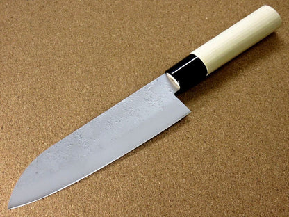 Japanese Masamune Kitchen Santoku Knife 170mm 6.7 inch Nashiji blade SEKI JAPAN