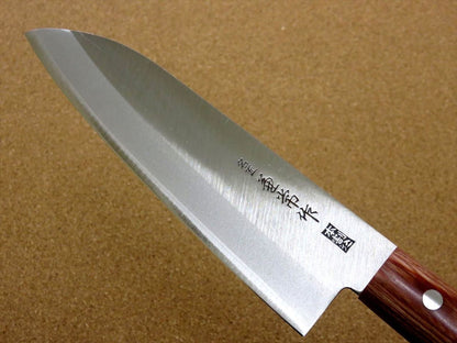 Japanese Kanetsune Kitchen Santoku Knife 165mm 6.5 inch Hon-Warikomi SEKI JAPAN