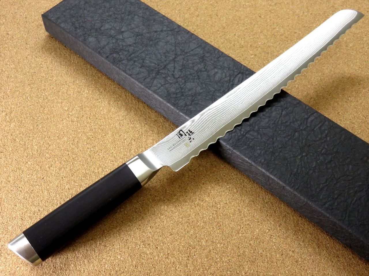 Japanese KAI MAGOROKU Kitchen Bread Knife 240mm 9 1/2 inch Damascus steel JAPAN