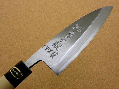 Japanese Kitchen Deba Knife 120mm 4.7 inch White Steel Shirogami #3 SEKI JAPAN