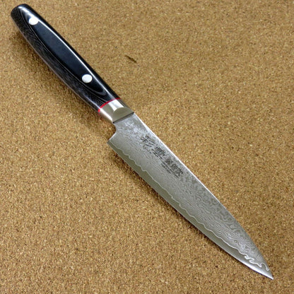 Japanese SAIUN Kitchen Petty Utility Knife 120mm 4.7" VG-10 Damascus SEKI JAPAN