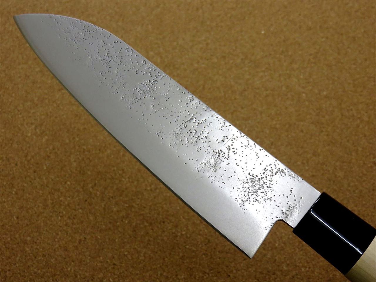 Japanese Masamune Kitchen Santoku Knife 170mm 6.7 inch Nashiji blade SEKI JAPAN