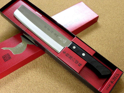 Japanese Kanetsune Kitchen Nakiri Vegetable Knife 6.5" Carbon 3 layer SEKI JAPAN