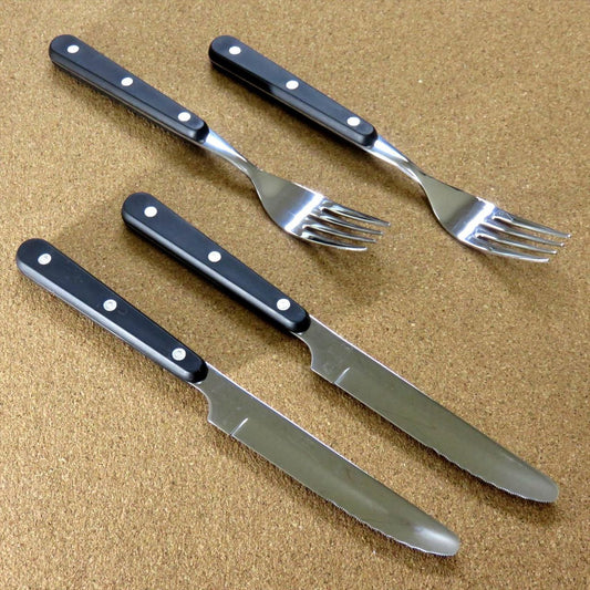Japanese Kitchen Dinner cutlery Steak Knife & Fork Each 2 Piece Set SEKI JAPAN
