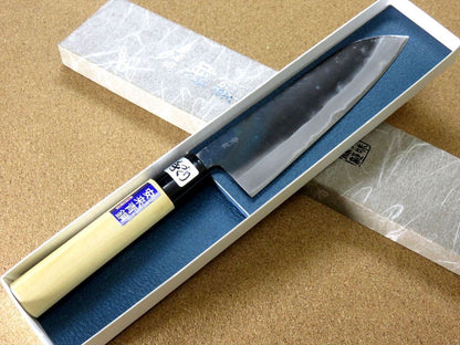 Japanese Kitchen Santoku Knife 6.5 inch Blue Steel #2 (No maker mark) SEKI JAPAN