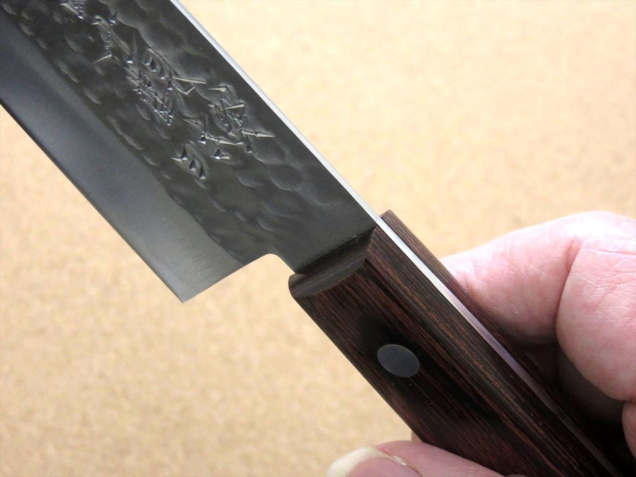 Japanese Kitchen Santoku Knife 170mm 6.7 inch 3 Layers VG-1 Hammer Forged JAPAN