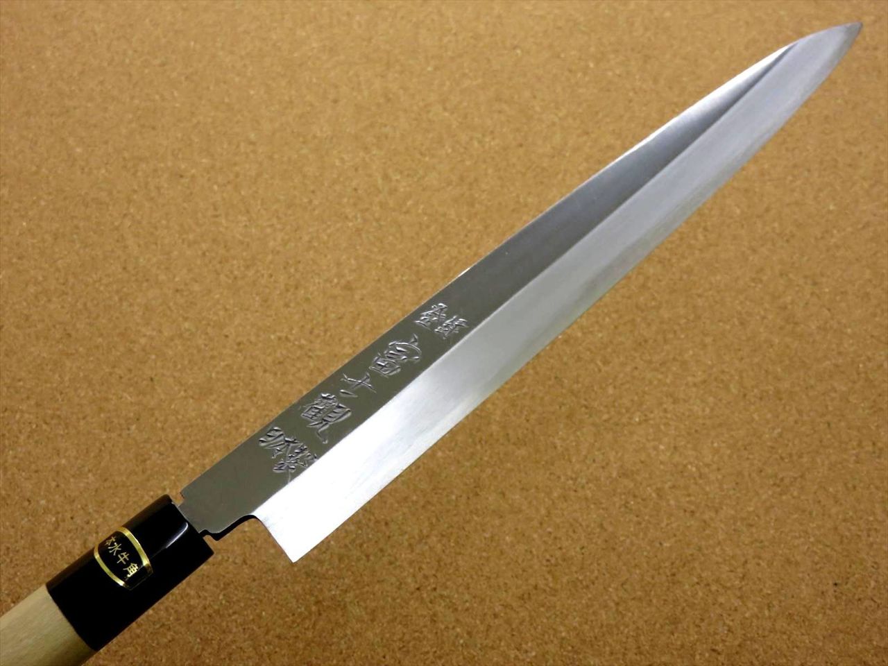 Japanese Kitchen Sashimi Yanagiba Knife 235mm 9.3 inch White Steel 3 SEKI JAPAN