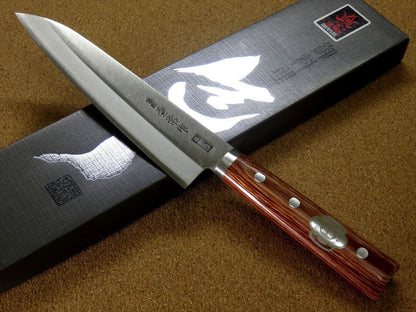 Japanese Kanetsune Kitchen Gyuto Chef Knife 7.1" Carbon steel 3 Layer SEKI JAPAN