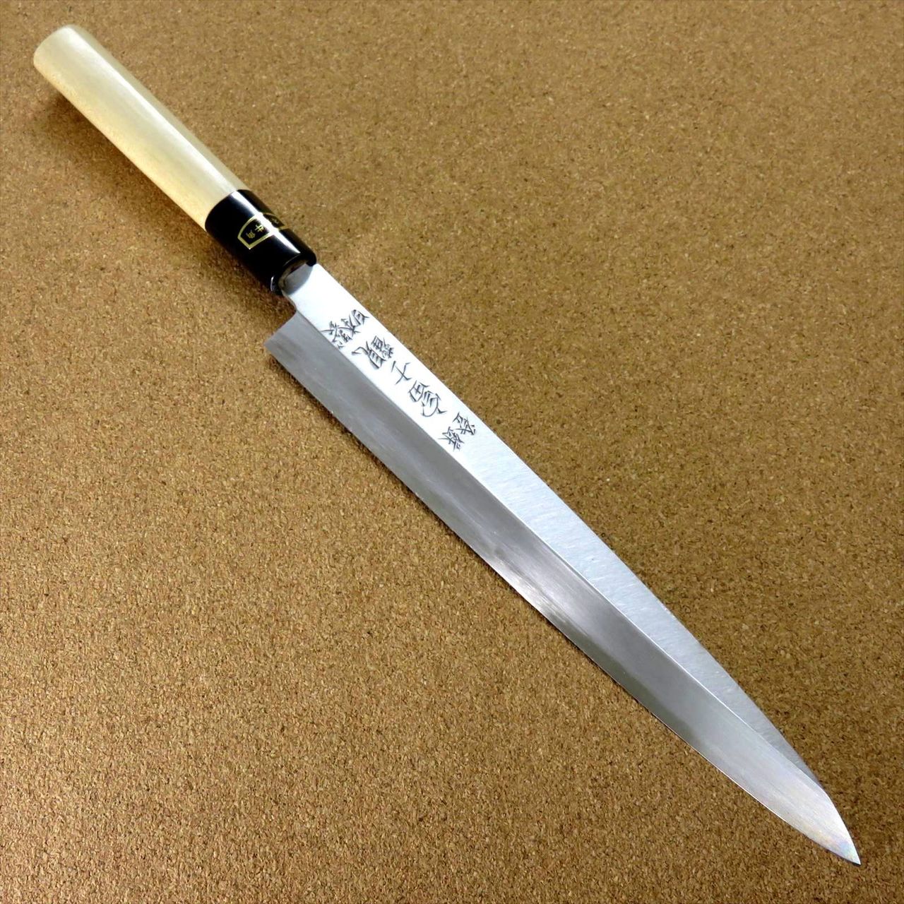 Japanese Kitchen Sashimi Yanagiba Knife 235mm 9.3 inch White Steel 3 SEKI JAPAN