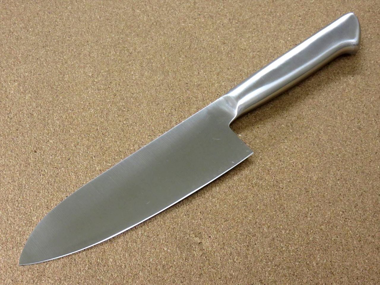 Japanese Pisces Kitchen Santoku Knife 170mm 6.7 inch Stainless Handle SEKI JAPAN