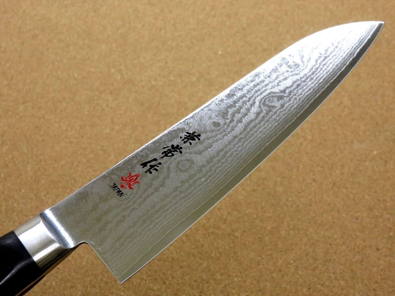 Japanese Kanetsune Kitchen Santoku Knife 180mm 7.1 inch VG10 Damascus SEKI JAPAN