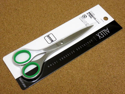 Japanese ALLEX Good Design Stainless Office Paper Scissors Left handed JAPAN