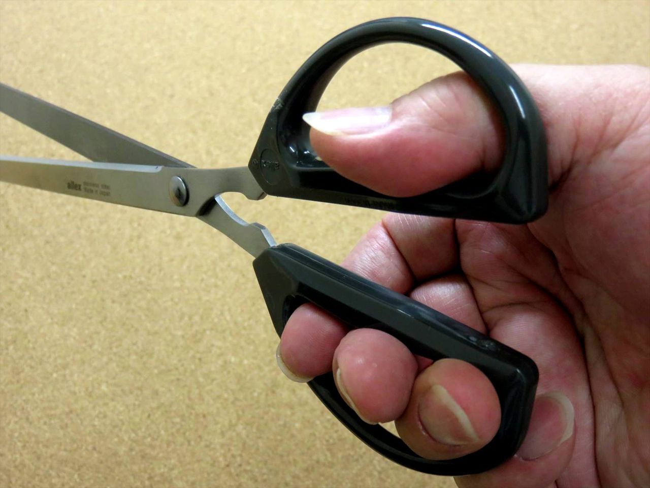 Japanese ALLEX Just Size Scissors Super Long Ideal For A4 Copy Paper Cut JAPAN