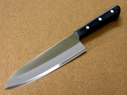 Japanese Fine Craft Seki Sanbonsugi Kitchen Santoku Knife 170mm 7 inch 8A JAPAN
